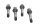 Jeu de boulons de roue pour la fixation de la jante de roue arrière BMW R 1100 GS 259 0409 93-99