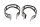 Set di staffe di scarico, morsetto per silenziatore Ducati Monster 1200 S M600 14-16