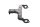 Support de plaque dimmatriculation avec protection anti-éclaboussures BMW R 1100 GS 259 0409 93-99