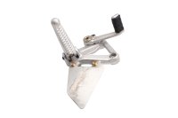 Front left footrest assembly, gearshift pedal, splash...