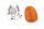 bageste højre blinklys, orange lyshus BMW R 1100 GS 259 0409 93-99