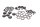 Bremseskiveboltsæt, sekskantet, for og bag BMW R 1100 GS 259 0409 93-99