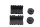 Rubberen bufferset voor brandstoftank, tankrubber, bevestigingsrubber Honda XL 1000 V SD01 99-00