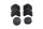 Rubberen bufferset voor brandstoftank, tankrubber, bevestigingsrubber Honda XL 1000 V SD01 99-00