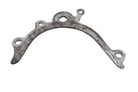 Bevestigingsplaat voor kettingbeschermer, voorzijde, onder Honda XL 1000 V SD01 99-00