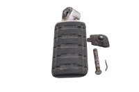 Voetsteun passagier, linksachter, rubberen plaat, bevestigingsbout Honda XL 1000 V SD01 99-00