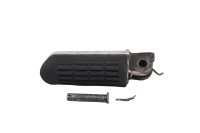 Voetsteun linksvoor, bestuurderszijde, rubberen beugelbevestiging Honda XL 1000 V SD01 99-00