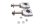 Stuurverhogers, spacers, set stuurverhogerklemmen Honda XL 1000 V SD01 99-00