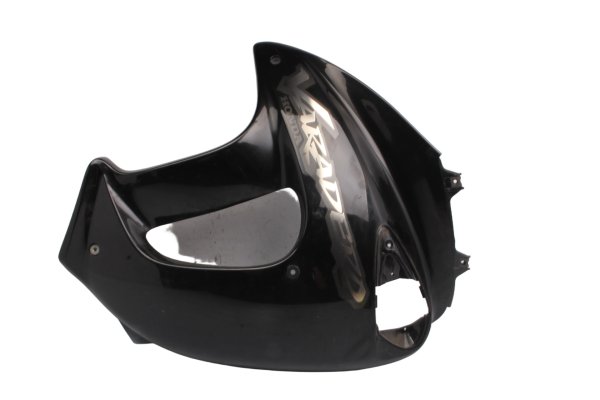 Zijpaneel, rechtsvoor, zwart Honda XL 1000 V SD01 99-00