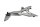 Soporte estribera izquierda piloto pasajero placa Kawasaki ER-6N ER650A 05-08