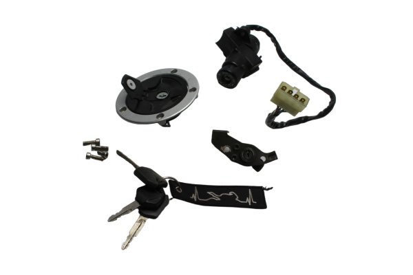 Kit serrures contacteur bouchon réservoir selle Kawasaki ER-6N ER650A 05-08