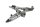 Pedana supporto poggiapiedi piastra staffa destra Kawasaki ER-6N ER650A 05-08