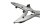Pedana supporto poggiapiedi piastra staffa destra Kawasaki ER-6N ER650A 05-08