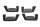 Gommini portapacchi tamponi set di 4 pezzi BMW R 1200 GS K25 0307 R12 04-07