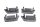 Gommini portapacchi tamponi set di 4 pezzi BMW R 1200 GS K25 0307 R12 04-07