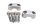 Cavallotti manubrio morsetti superiori coppia 4 viti BMW R 1150 R R28 0429 01-06