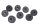 Zadelrubber buffer demper aanslag silentblock 7 stuks Kawasaki Z 650 S RS 25-25