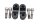 Pontets de guidon brides supports haut paire avec vis noirs BMW K 1 K-1 88-93