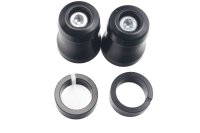 Bar end weights handlebar plugs pair left right black...
