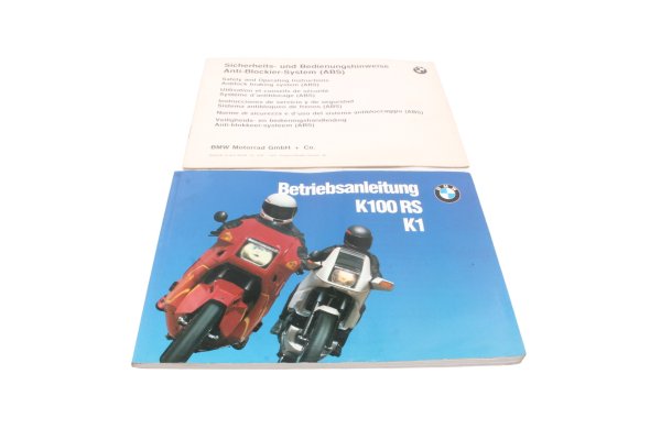 Owners manual rider handbook ABS booklet German edition BMW K 1 K-1 88-93