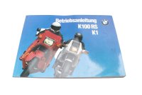 Owners manual rider handbook ABS booklet German edition BMW K 1 K-1 88-93