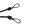 Câbles crochets bagage paire sous selle fixation Kawasaki ER-6N ER650A 05-08