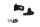 Support pare-carter platine gauche droite avant Kawasaki ER-6N ER650A 05-08
