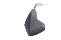 Mirror rear view right black matte handlebar mount...