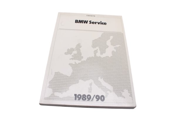 Forhandlerliste værksteder service Europa 1989 1990 håndbog BMW K 1 K-1 88-93