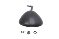 Rear view mirror left black round Bumm Busch Müller with nut BMW K 1 K-1 88-93