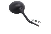 Rear view mirror left black round Bumm Busch Müller with nut BMW K 1 K-1 88-93