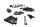 Tornillería motor pernos cárter tapa tuercas arandelas Yamaha GTS 1000 4BH 93-95