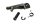 Repose-pied pilote avant gauche axe ressort clip Kawasaki ER-6N ER650A 05-08