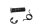 Repose-pied pilote avant gauche axe ressort clip Kawasaki ER-6N ER650A 05-08