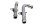 Tubes eau refroidissement avant arrière Honda XRV 750 Africa Twin RD07 93-03