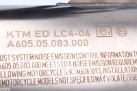 Einddemper uitlaat slip-on silencer A60505083000 KTM Adventure 390 X 26-26