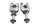 Pontets de guidon brides rehausseurs paire Honda XRV 750 Africa Twin RD07 93-03