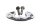 Plaque fixation durite huile radiateur vis Honda XRV 750 Africa Twin RD07 93-03
