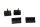Silentblocs réservoir caoutchouc tampons lot de 4 Suzuki TL 1000 S AG 97-01