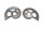 Tendeur chaîne escargot paire gauche droit Honda XRV 750 Africa Twin RD07 93-03