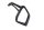 Rétroviseur droit miroir noir mat fixation guidon Kawasaki Z 1000 H 19-19