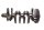Crankshaft with gear and 2 bearing shells engine 4-cylinder BMW K 1 K-1 88-93