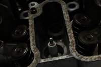 Topplock cylinderhuvud ventiler kedjestyrning Kawasaki KLE 500 LE500A1-A6 91-96