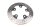 Bromsskiva bakre rotor disc motorcykel bakhjul Suzuki SV 1000 S WVBX 03-07