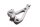 Soporte estribera pasajero pletina trasero izquierdo Honda XL 1000 V SD01 99-00