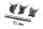 Horquillas cambio juego eje selector caja de marchas Honda XL 600 LM PD04 85-87