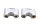 Riser manubrio cavallotti supporti rialzo coppia Suzuki SV 1000 S WVBX 03-07