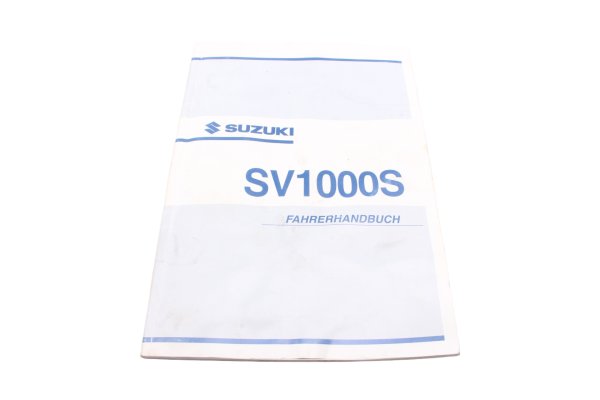 Manuale uso e manutenzione libretto lingua tedesca Suzuki SV 1000 S WVBX 03-07