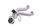 Supporto pedana passeggero posteriore sinistro Suzuki SV 1000 S WVBX 03-07