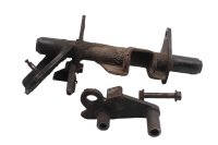 Soporte caballete central tubo eje anclaje motor Honda XL 1000 V SD01 99-00